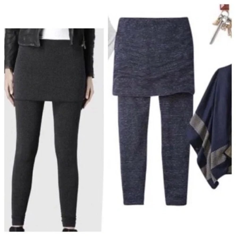 CABI M'Leggings Space Dye Charcoal Gray XS #3210 NWOT